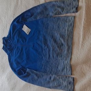 Xersion Quater Zip Seamless Jacket, Women's Size XS Blue New